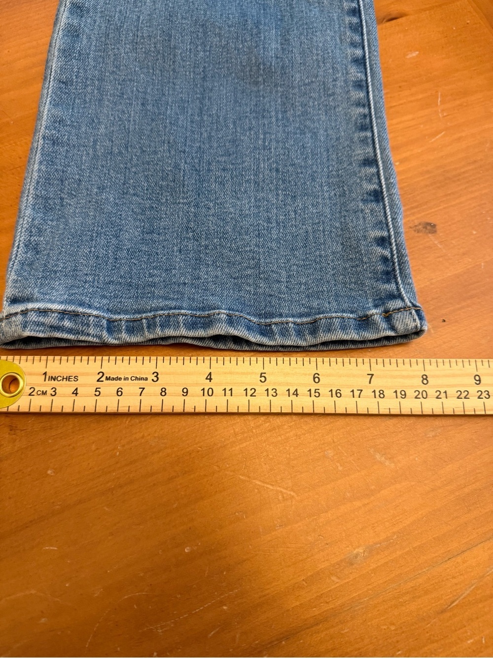 Quince High Rise Kick Flare Denim Jeans 30/28 Med Wash Everyday Countrycore - Picture 9 of 10